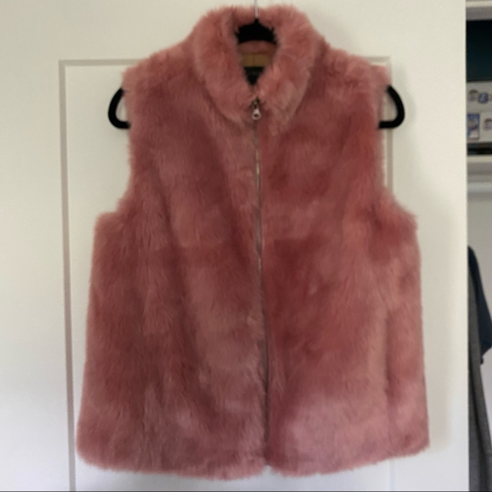 J.Crew faux fur vest